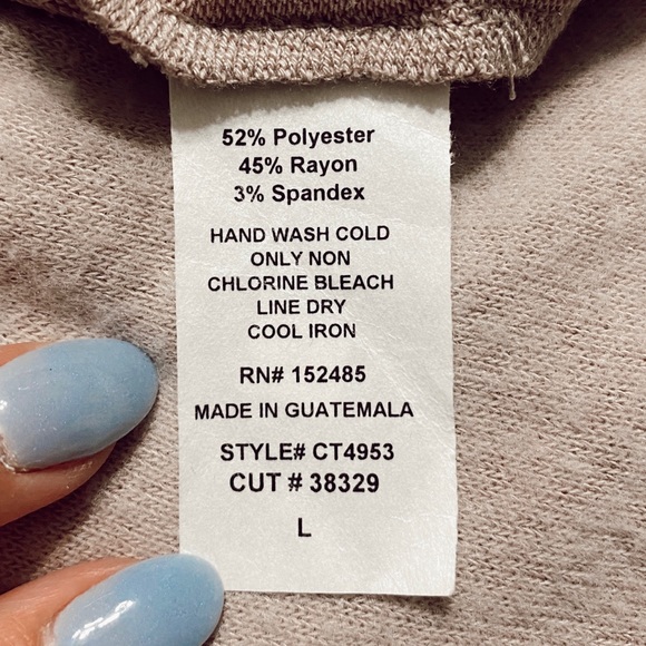 Extremely soft quarter sleeve top - Picture 3 of 4